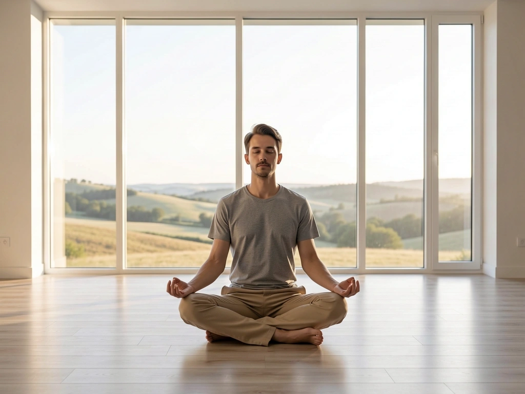 Momento di riposo uditivo e meditazione